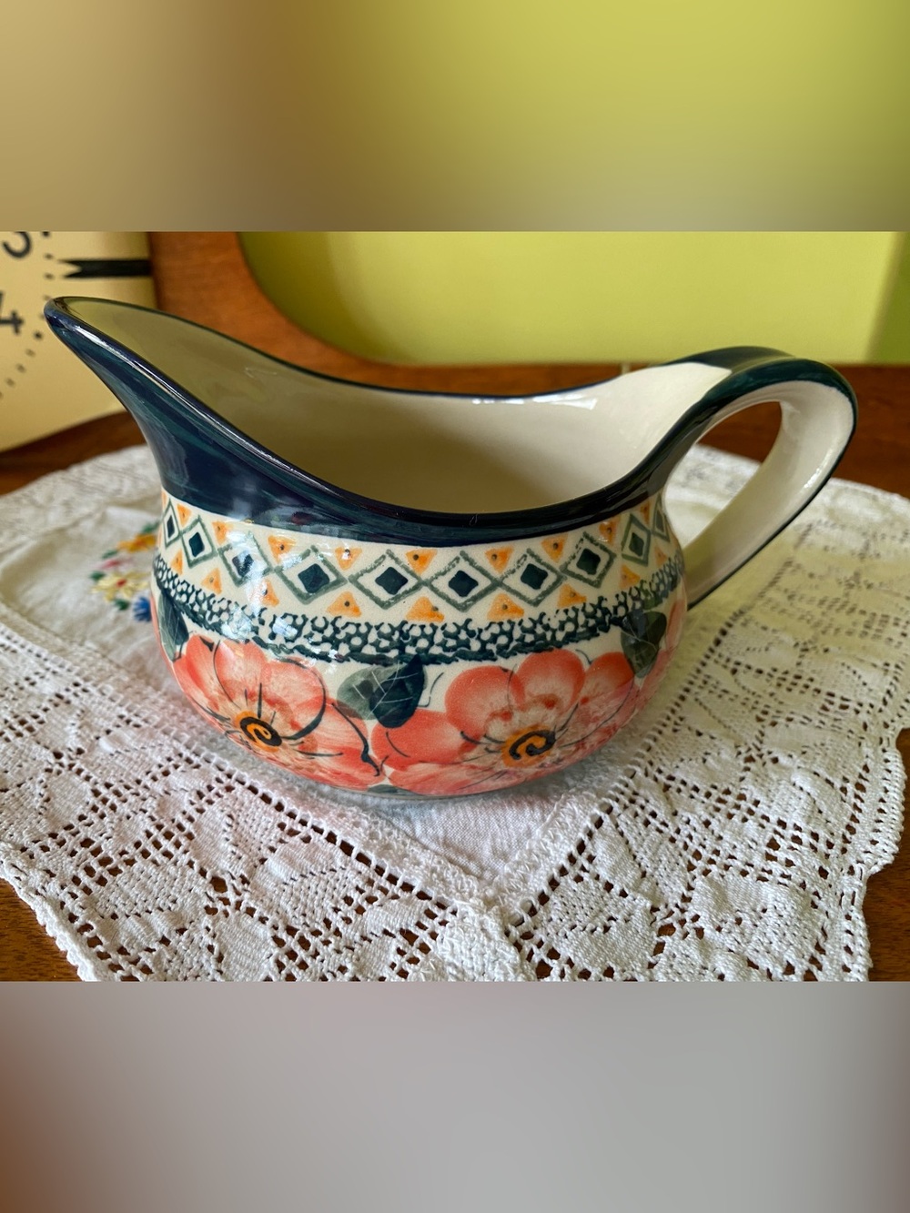 Polish Pottery Gravy Boat